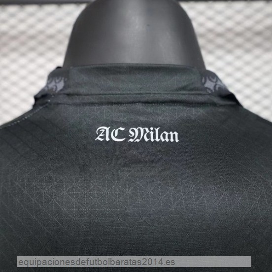 Nuevo Tailandia Cuarta Jugadores Camiseta AC Milan 23/24 Negro Baratas